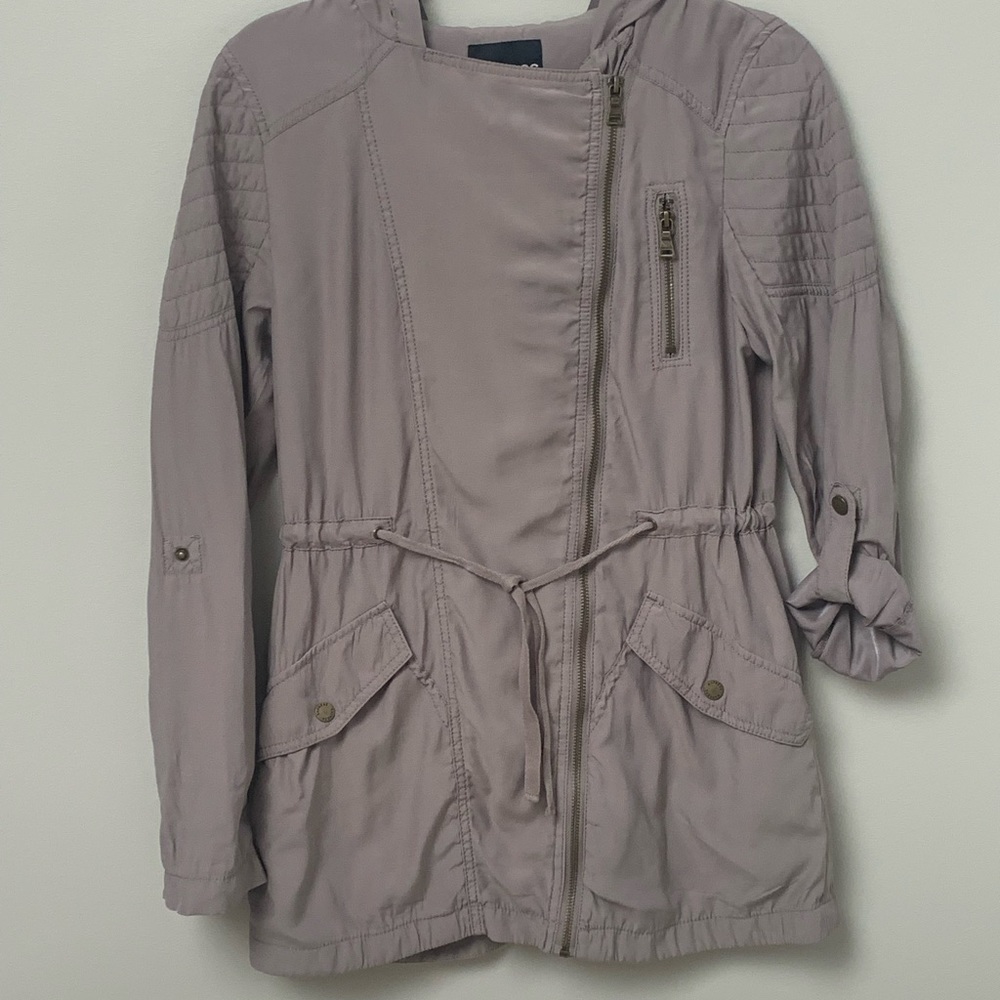 Express Jacket Women's XS Hood Pockets Adjustable Sleeves